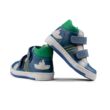 20-26 LINEA fiú cipő - hajó mintával - kék/zöld