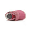 DDSTEP barefoot gyerekcipő lányoknak - Dark Pink - virágos