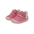 24-es DDSTEP barefoot gyerekcipő lányoknak - Dark Pink - virágos