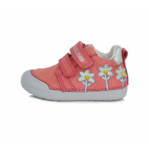 23-as DDSTEP cipő lányoknak - virágos - Dark Pink